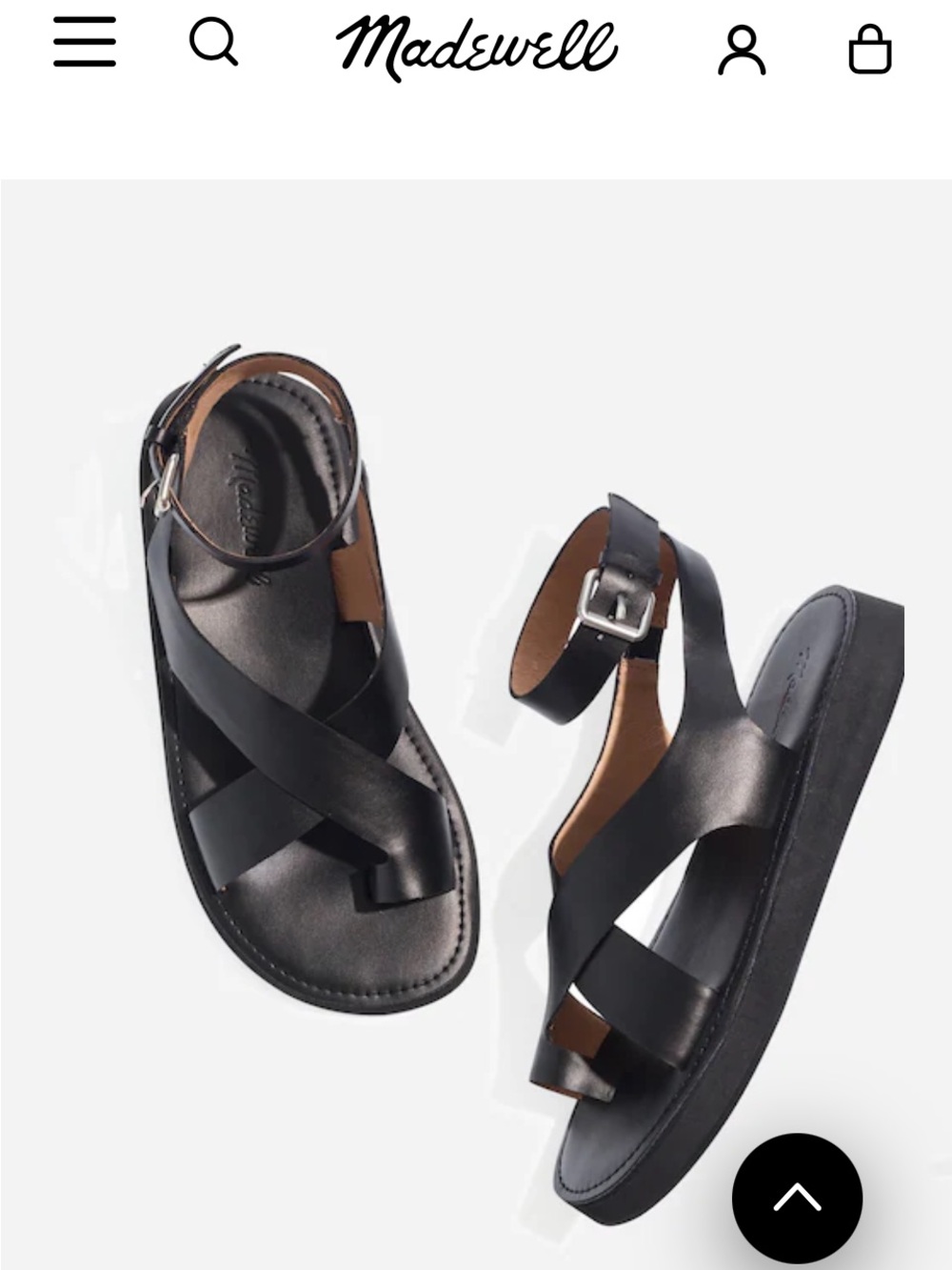 Natasha Couture Black Leather Crisscross Ankle Strap Sandals